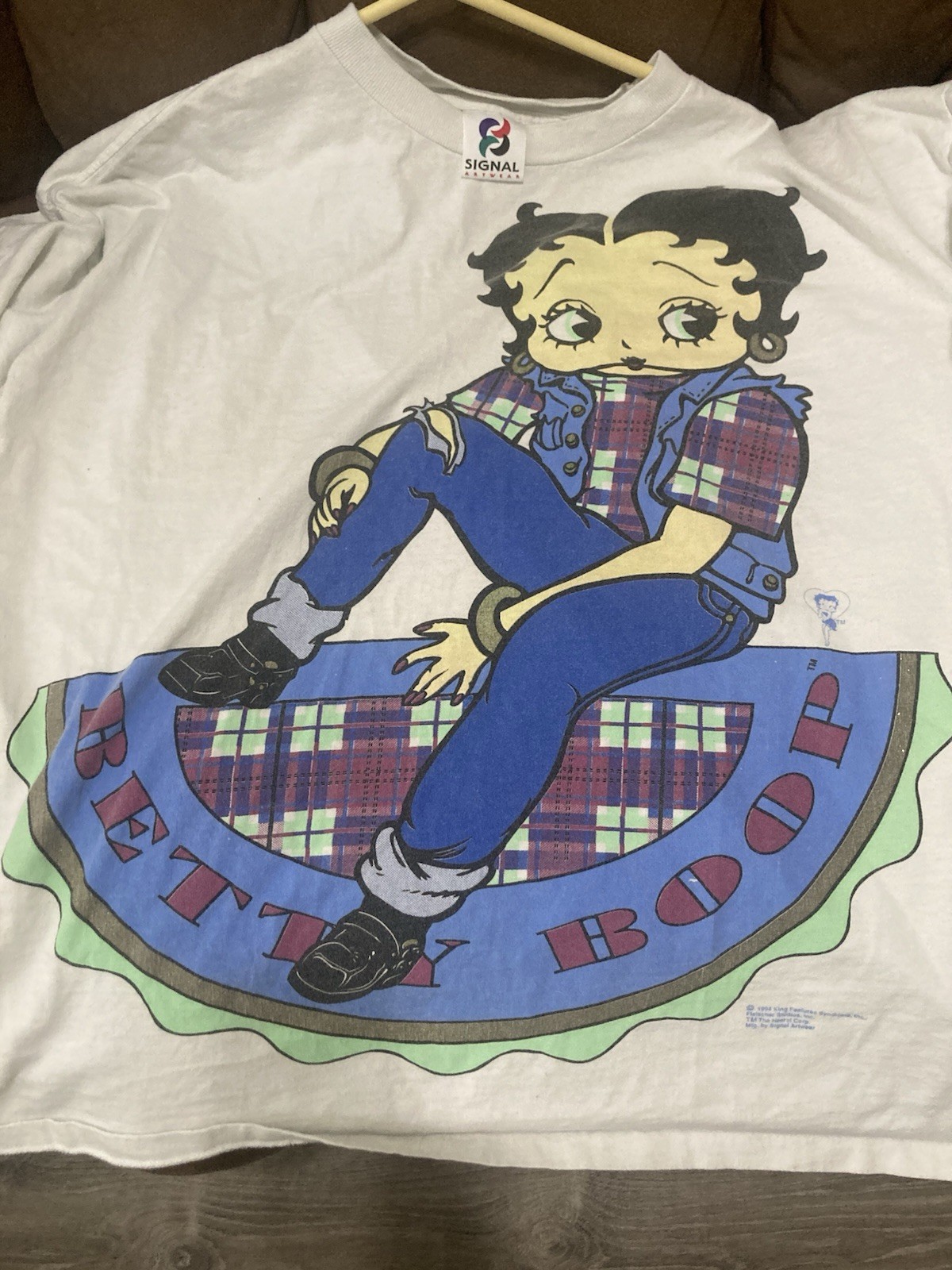 Betty Boop Two Double Side Single Stitch Graphic Shirts Vintage 1994 Size XL
