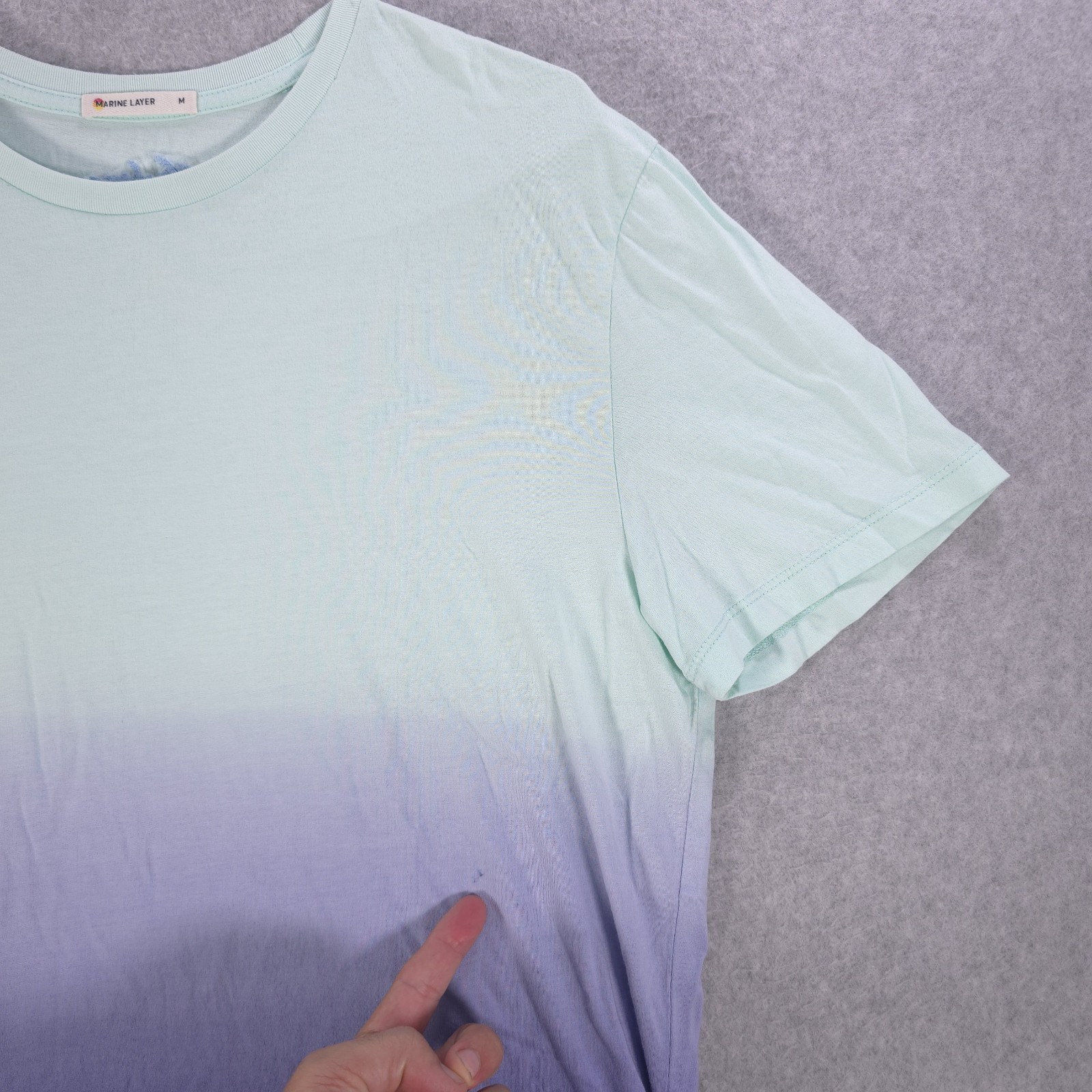 Marine Layer Signature Crew Tee Gradient Modal Casual Shirt Mens Medium