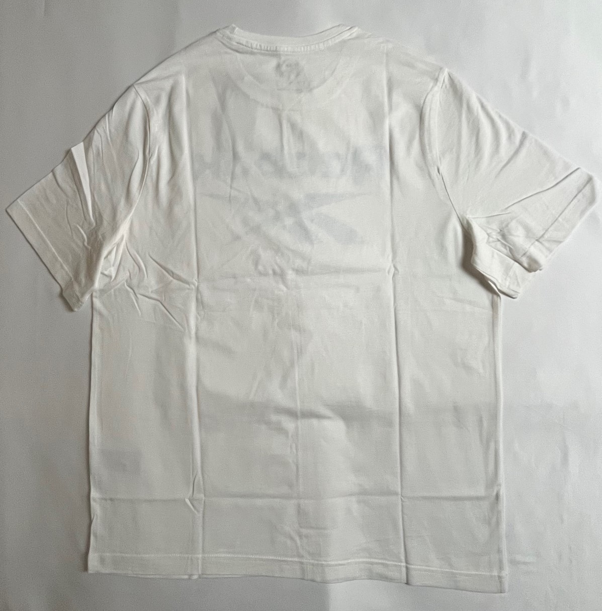 Reebok Men’s White Crew T-Shirt Sz Large Cyan Logo