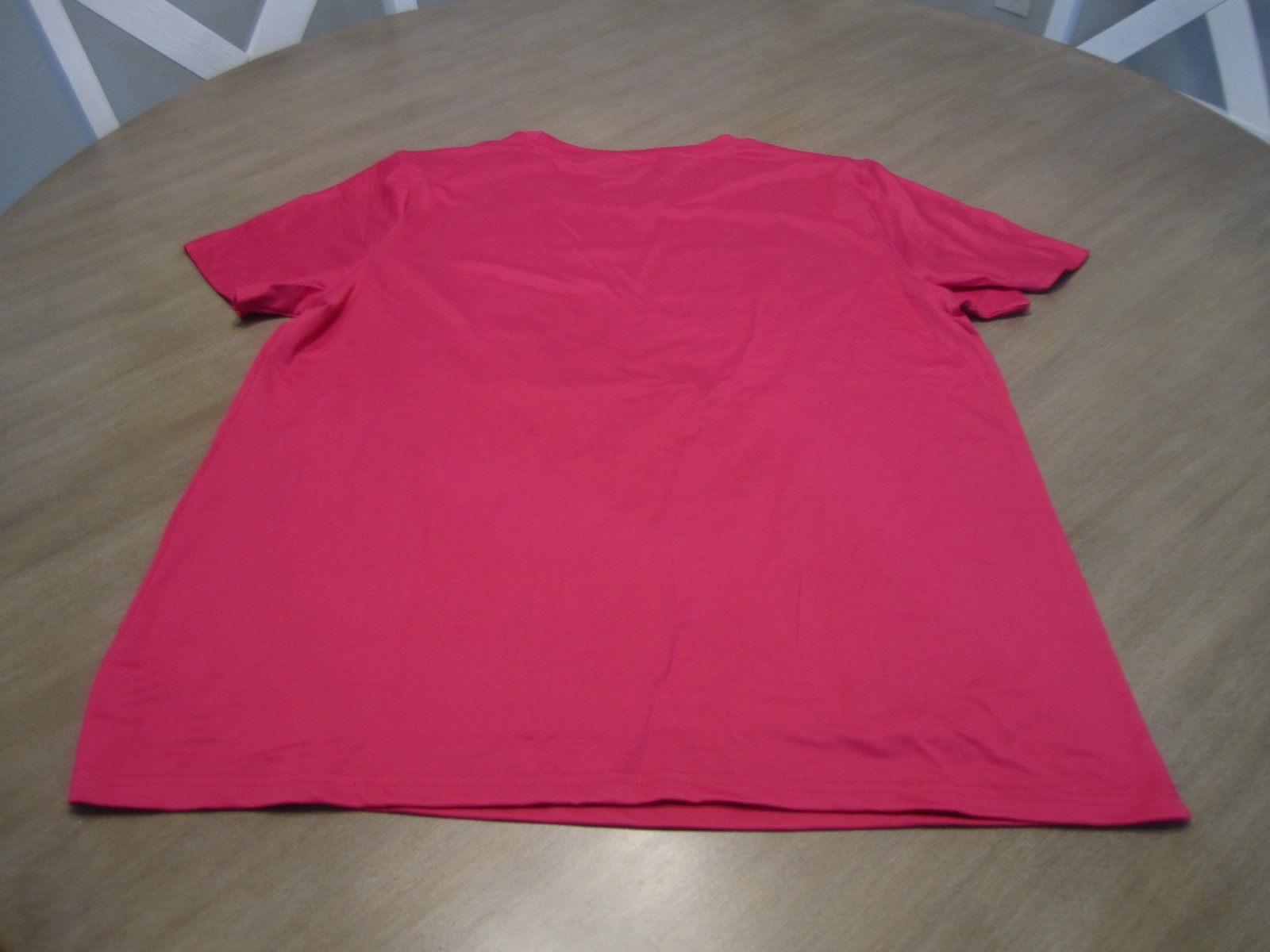 “I LIKE DOGS AND FLAMINGOS AND MAYBE 3 PEOPLE” Pink Shirt Size XL 100% Polyester