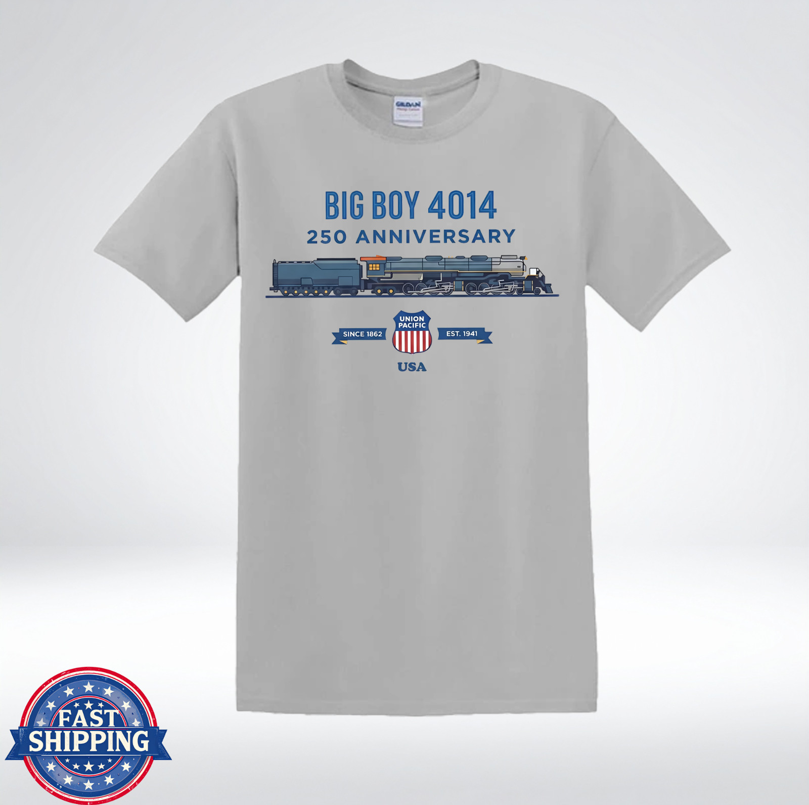 Big Boy 4014 Vintage Steam Engine Train Lover T-Shirt