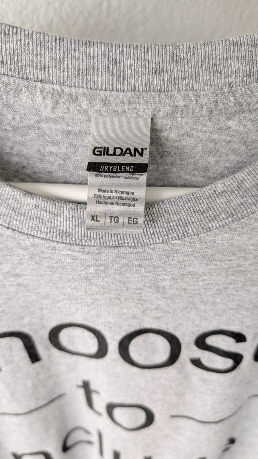 Adult Unisex Gray CHOOSE TO INCLUDE T-SHIRT Size XL