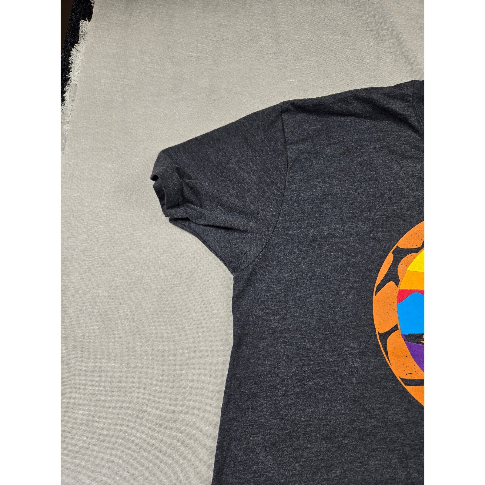 Next Level Arches Ultra Moab Utah Marathon Graphic T-Shirt XL Gray Mens