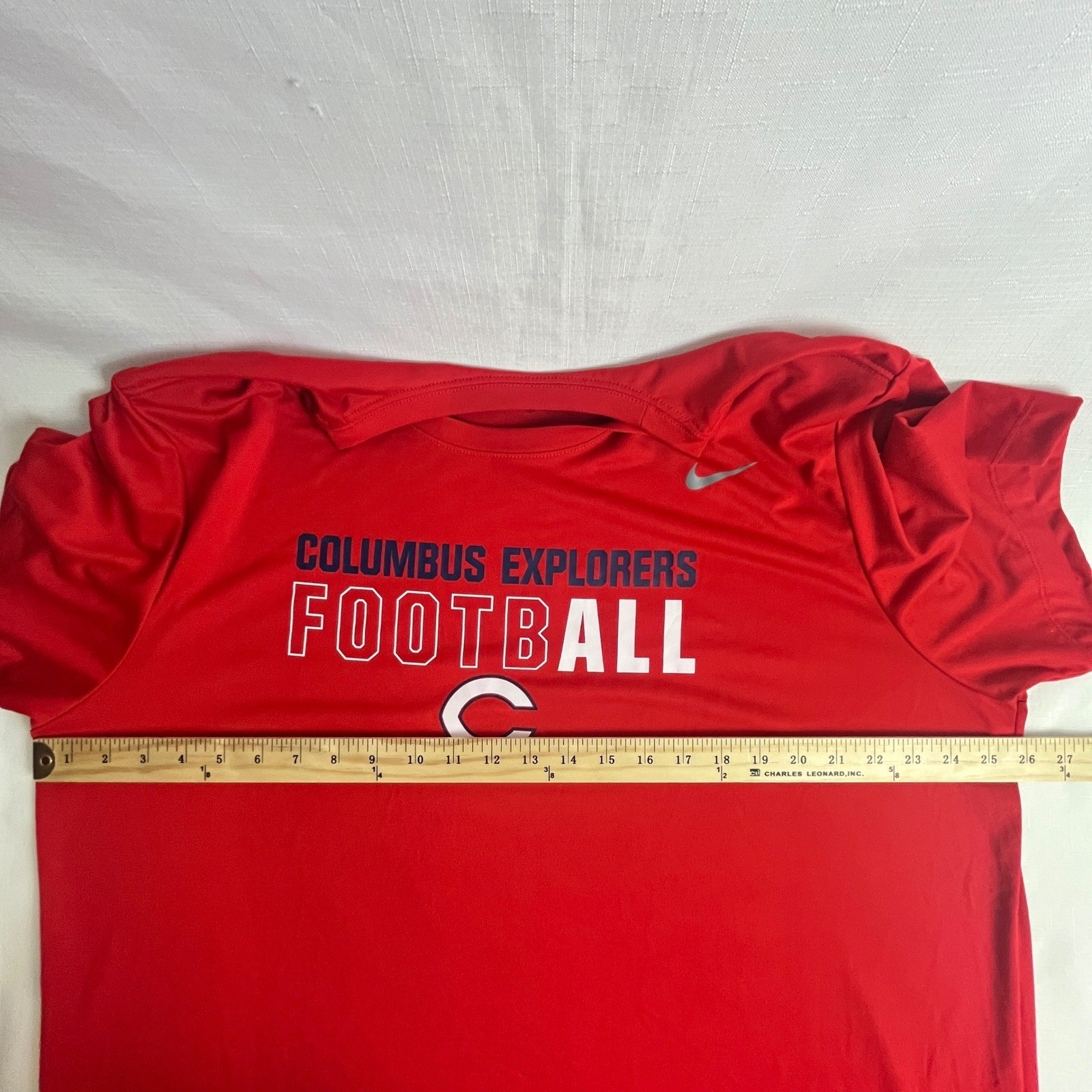 Nike Columbus Explorers Football Shirt Mens XXL Red Dri-Fit Miami FL