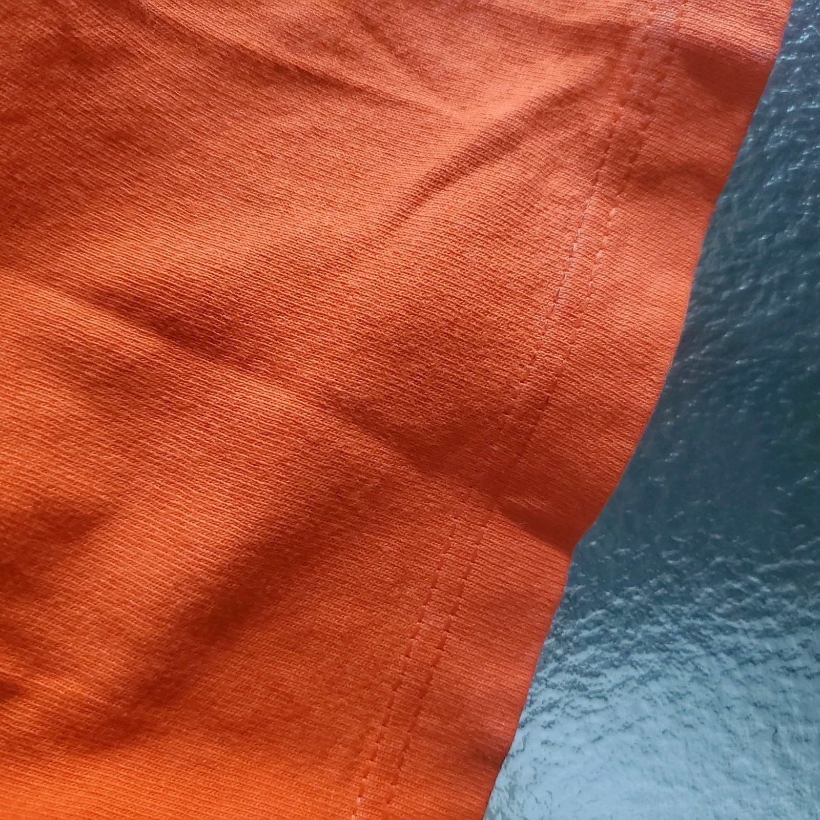 Vintage 90s Guess Athletics By Georges Marciano L Orange T-Shirt Made In USA