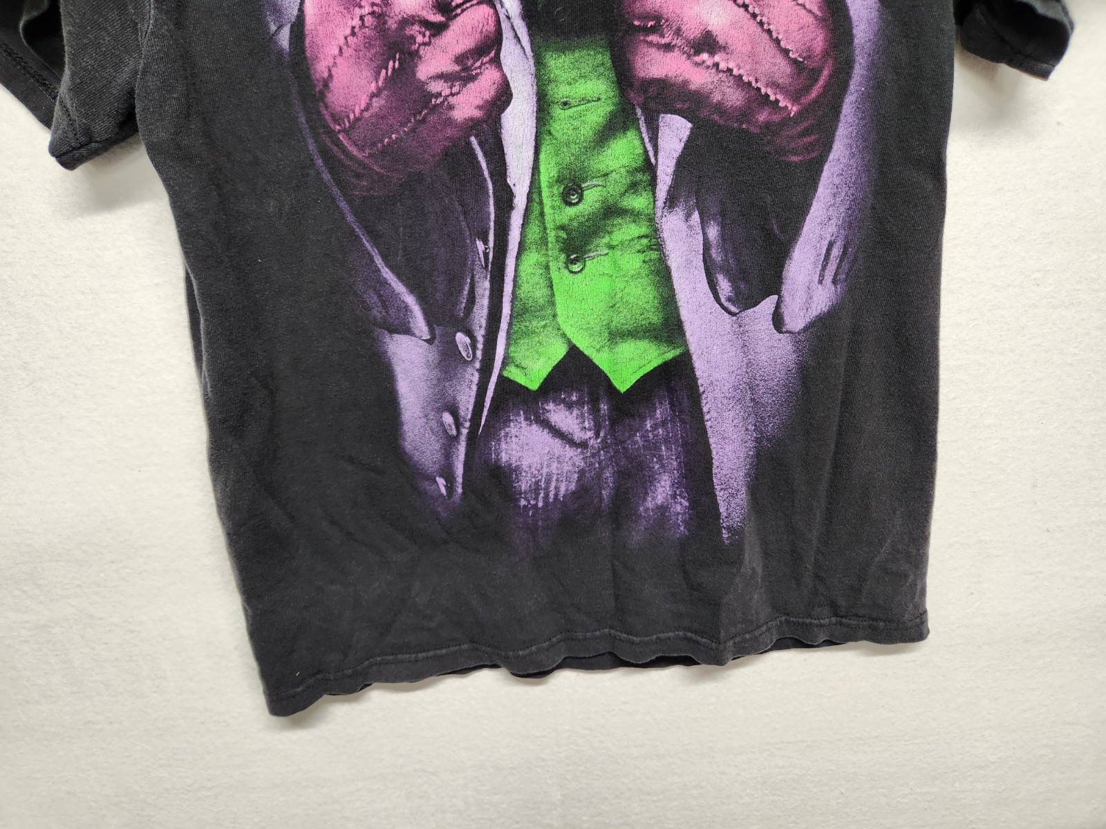 Batman The Dark Knight Joker T Shirt Mens Sz M Black Short Sleeve DC Comics