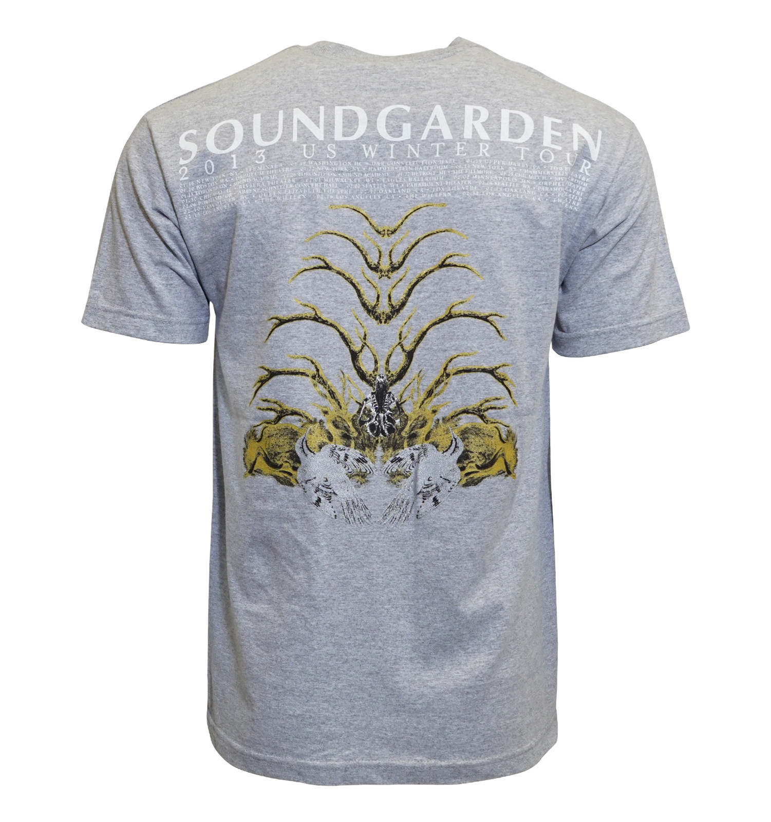 SOUND GARDEN KING ANIMAL TOUR MEN GRAY T SHIRT