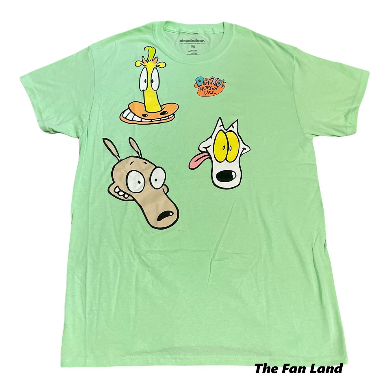 New Nickelodeon Rocko’s Modern Family Light Green Vintage Mens Classic T-Shirt