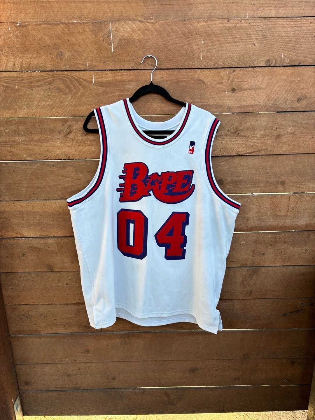 Vintage A Bathing Ape BAPE STA 04 Basketball Jersey