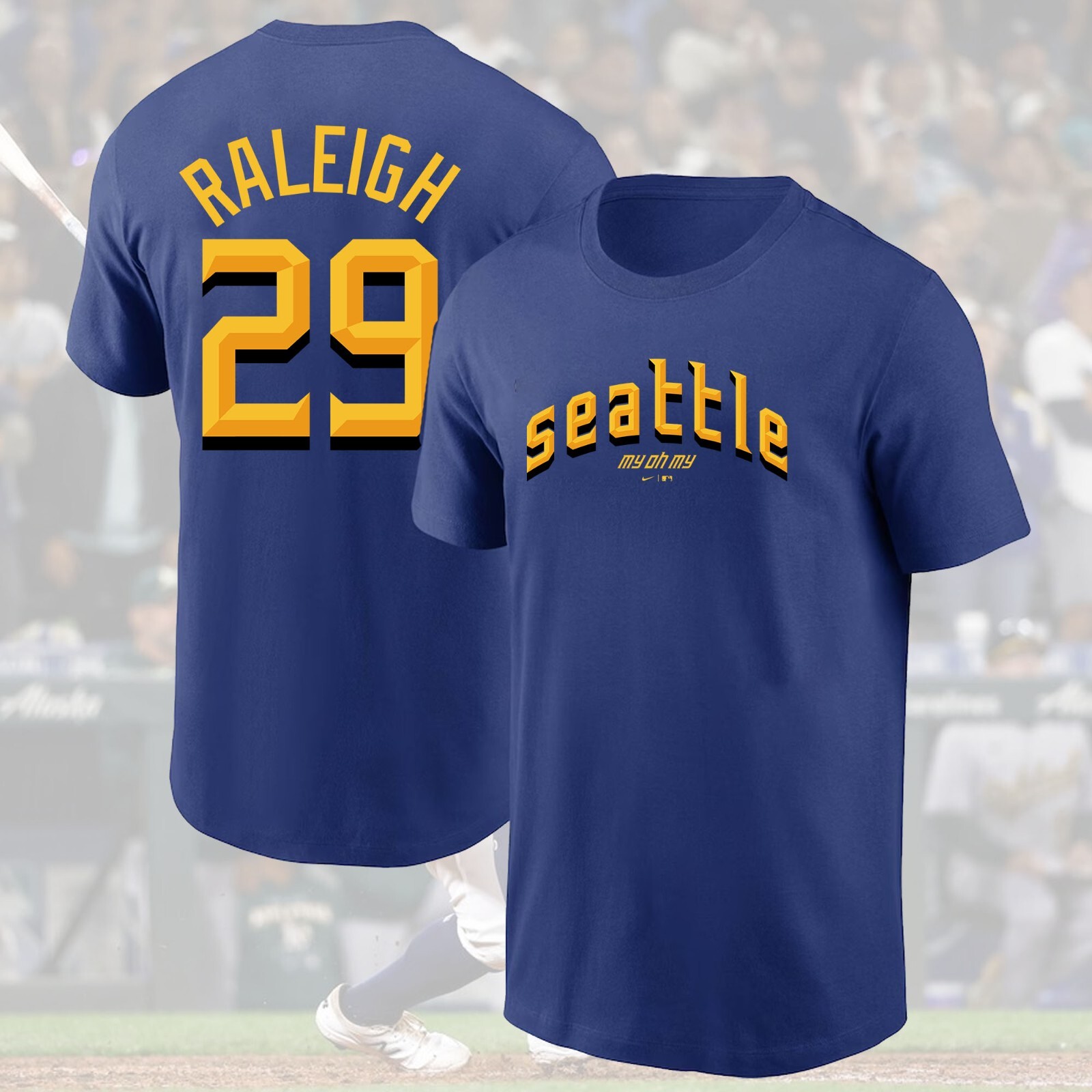 SALE 30% – Cal Raleigh #29 Seattle Mariners 2025 Name & Number Gift For Fans