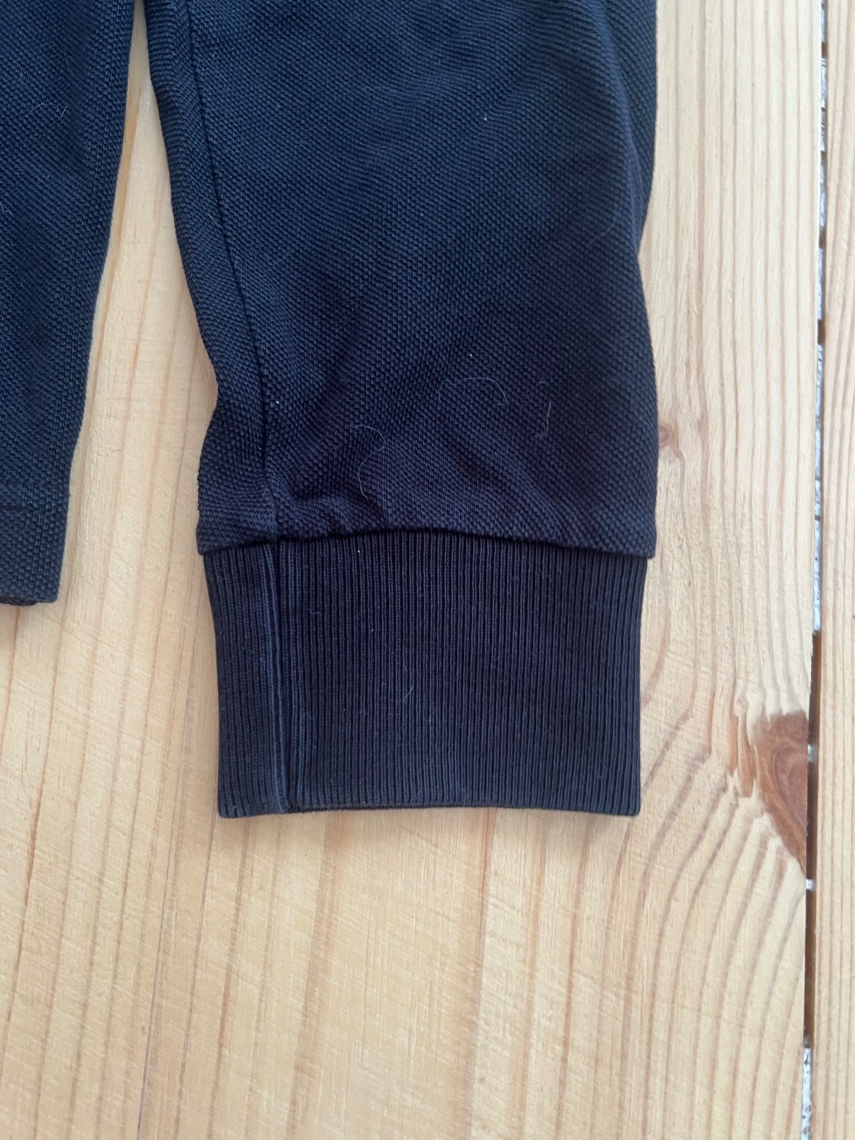 Fred Perry Henley Long Sleeve T-Shirt Buttons Men’s Size S Black 100% Cotton