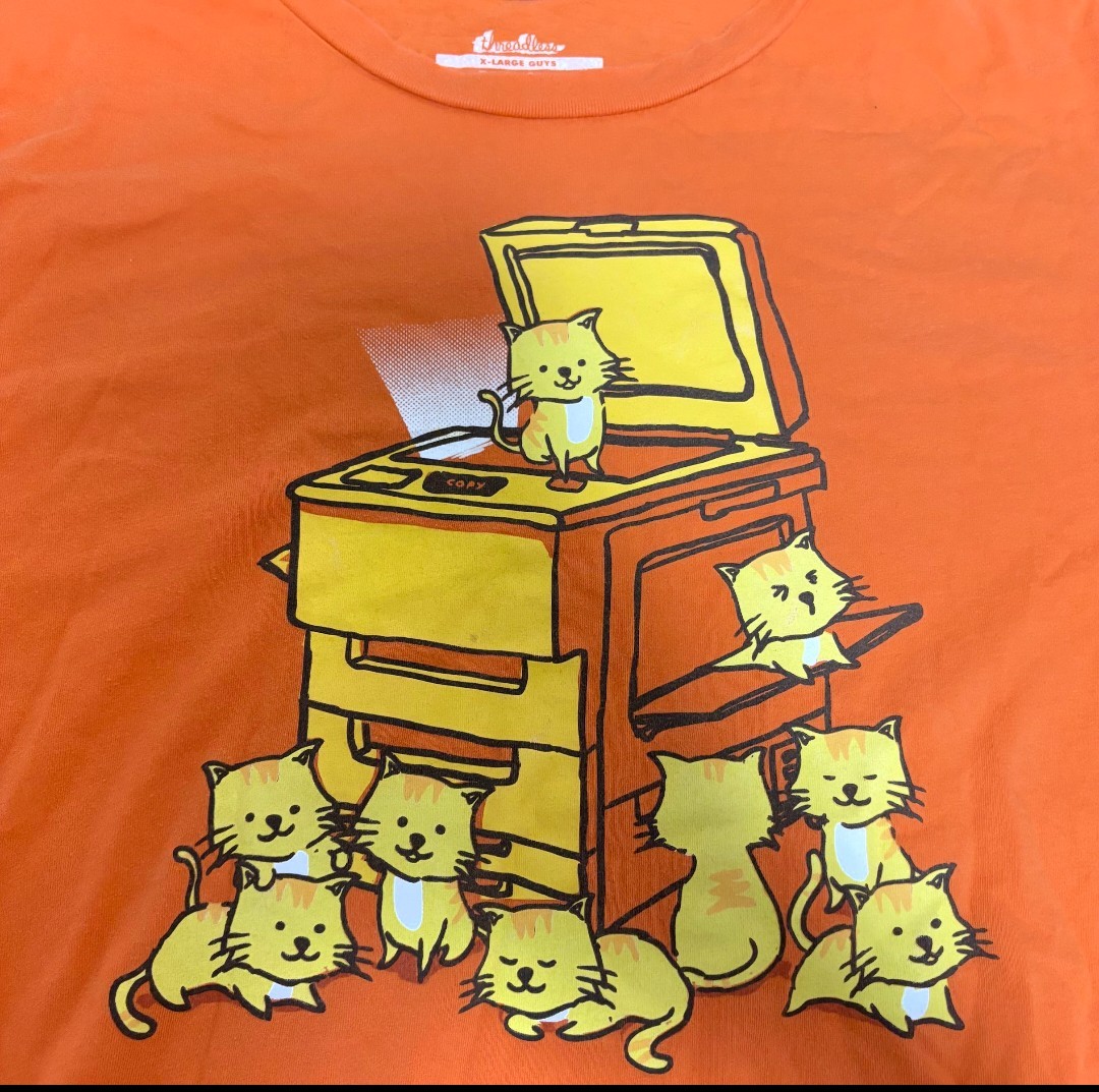 ORIGINAL COPYCAT clever tee XL Threadless 2013 kittens T shirt Budi Kwan