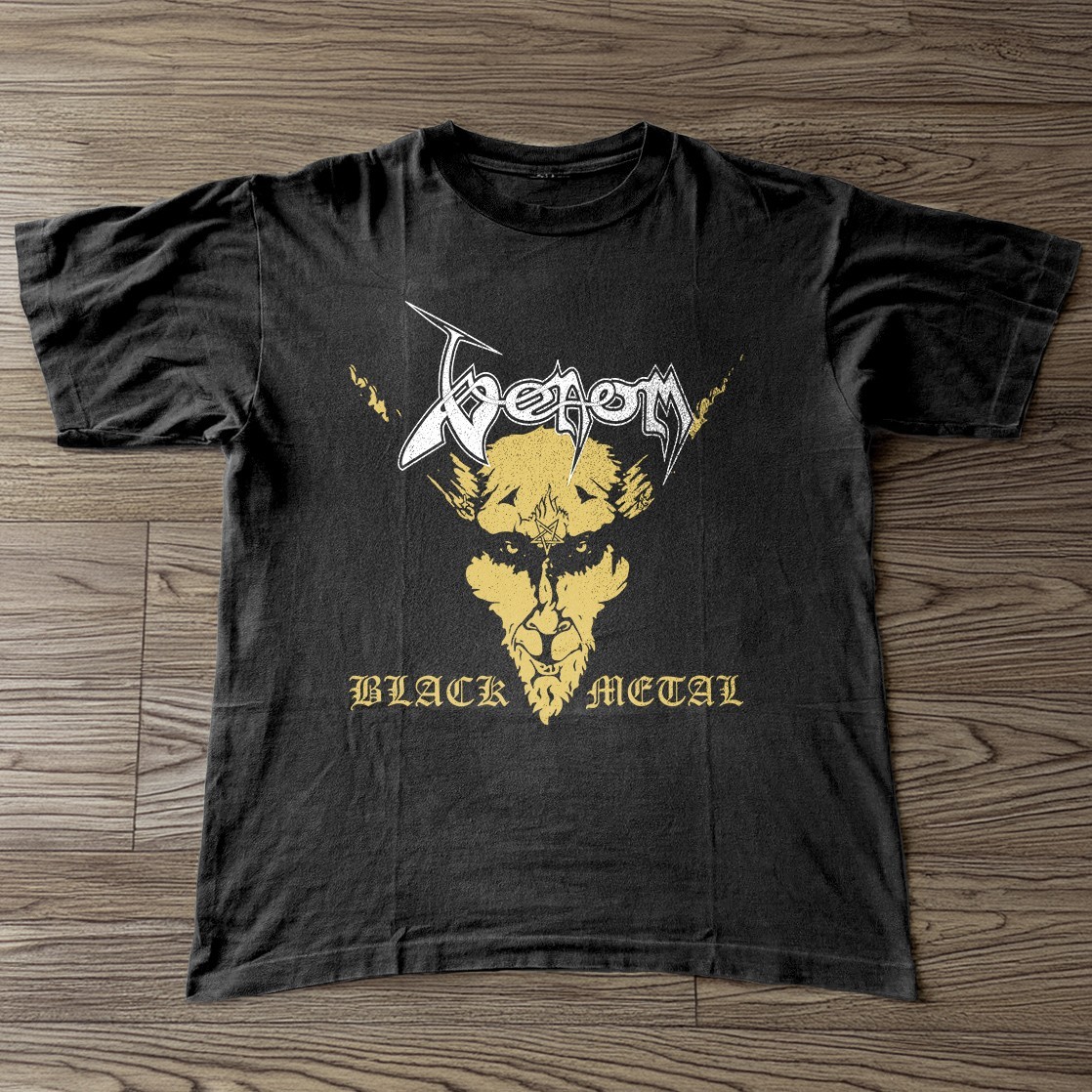 Venom Black Metal Unisex Black T-shirt Size S-5XL