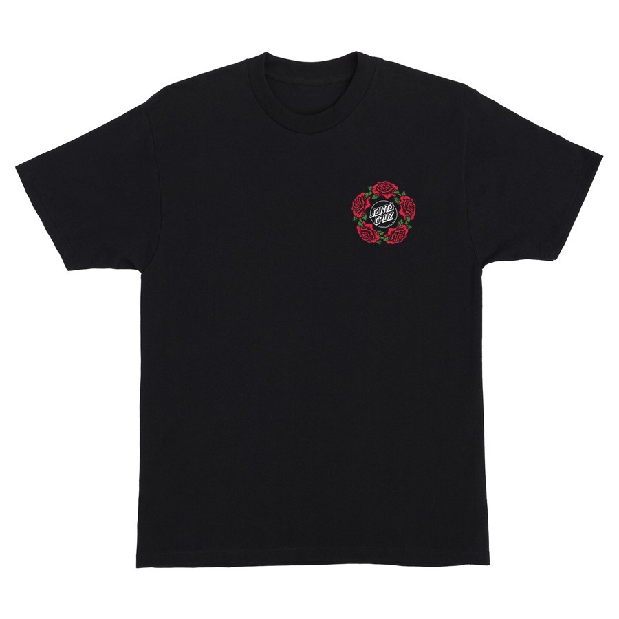 Santa Cruz Eric Dressen MASH UP LOGO Skateboard T Shirt BLACK