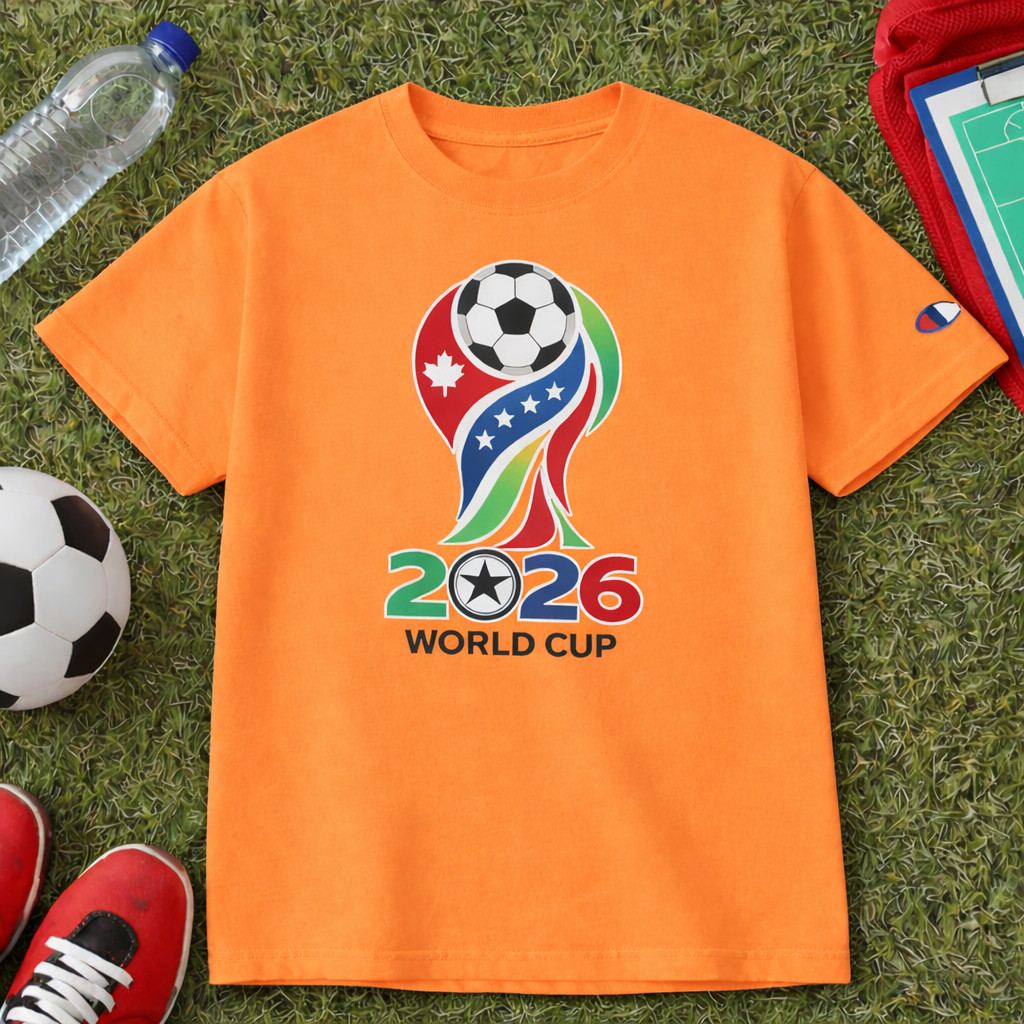 FIFA 2026 World Cup T-Shirt Black Soccer Graphic Tee USA Football Fan Shirt S-XL