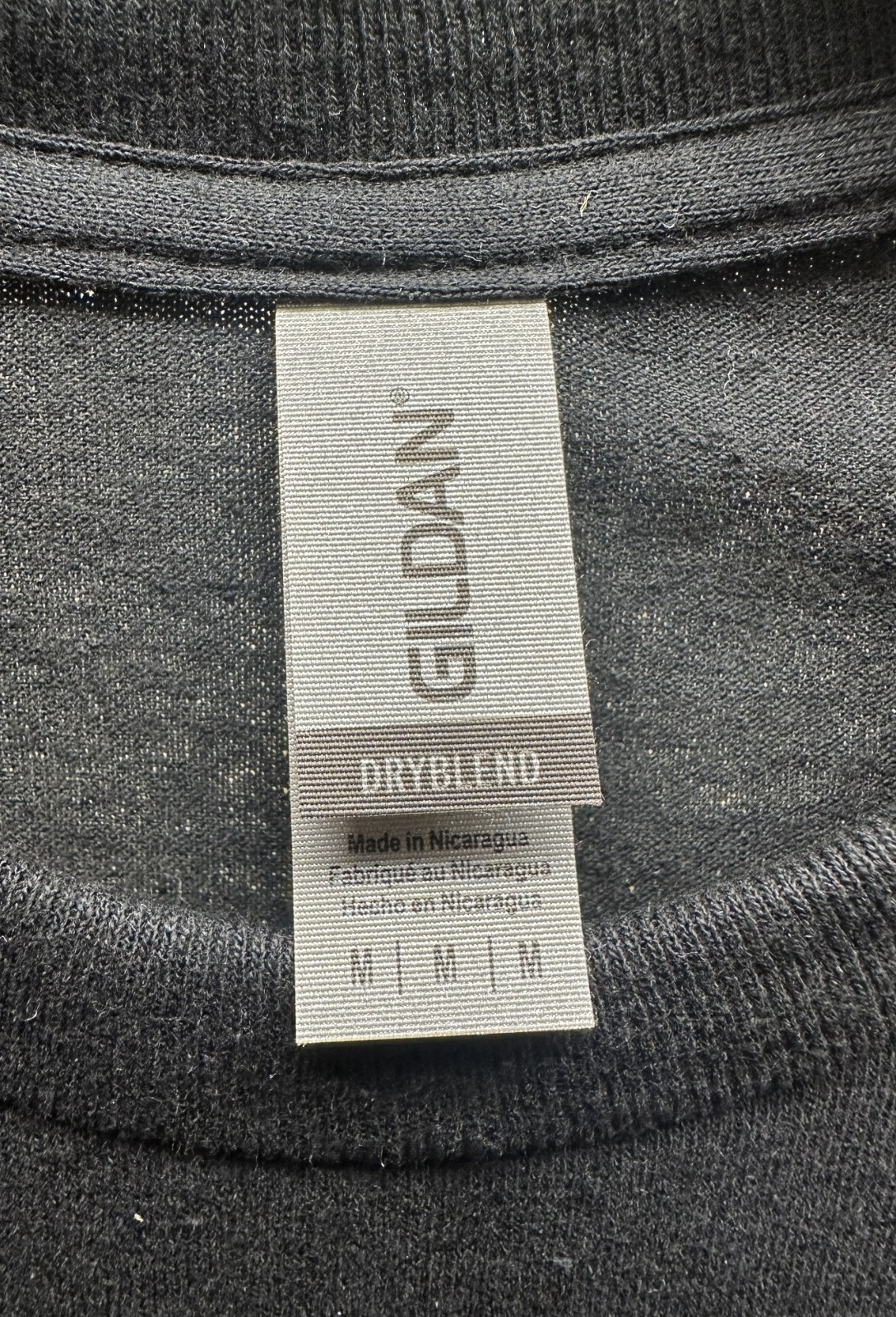 Gildan Dryblend Black Short Sleeve Crew Neck 100% Cotton T-Shirt Medium New
