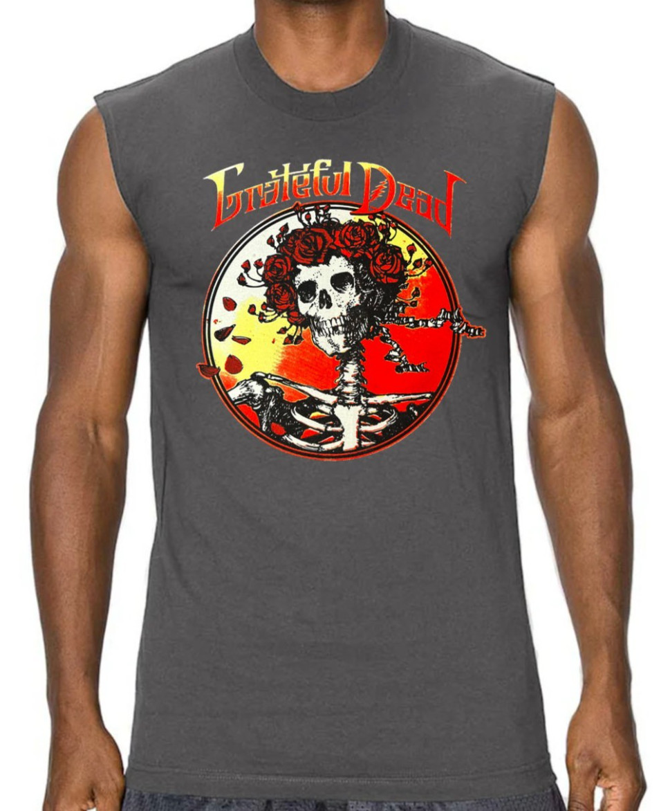 Grateful Dead Rock Band Men’s Muscle Shirt (Multiple Colors)
