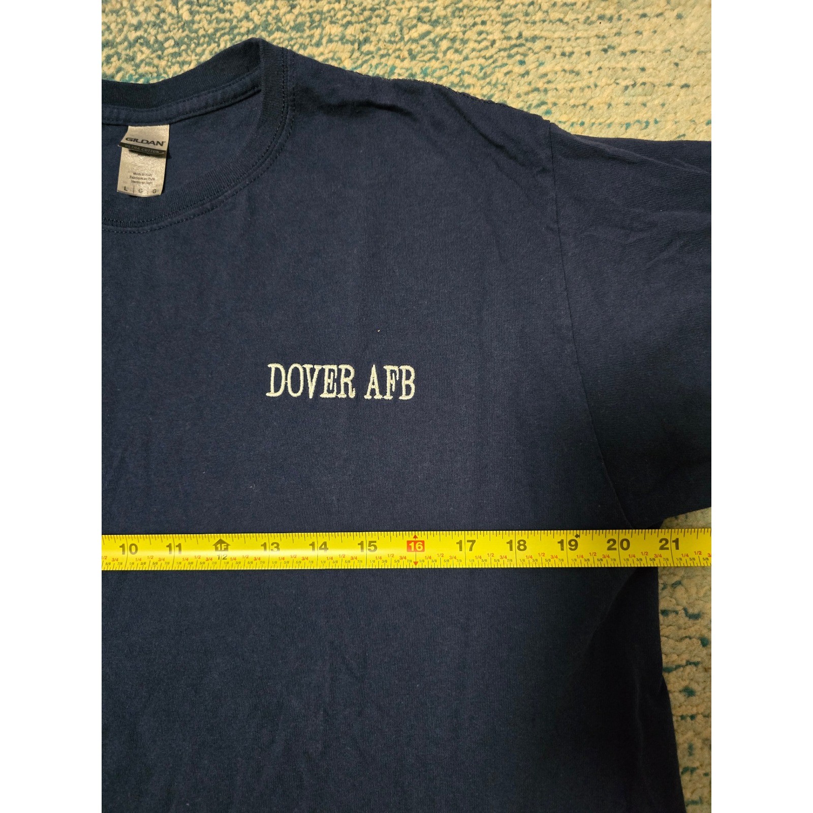 Dover AFB T Shirt Mens Gildan Ultra Cotton Military Air Force Base Large(H)
