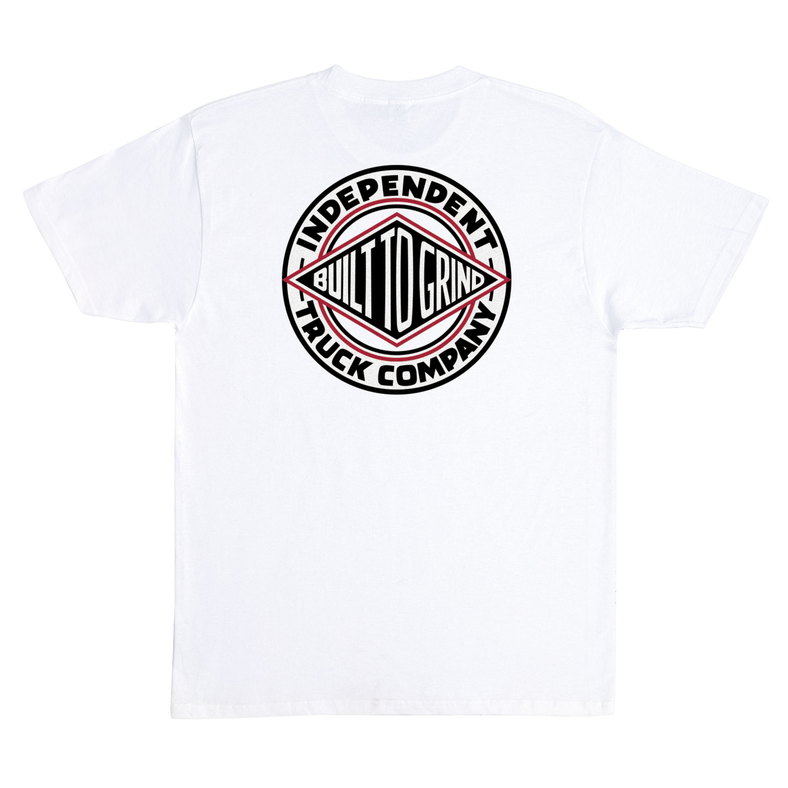 Independent Trucks BTG SUMMIT Skateboard T Shirt WHITE w/RED/BLACK Logo