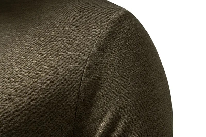 Men’s Autumn Cotton Henley Neck T-Shirt, Long Sleeve, Casual Slim Fit