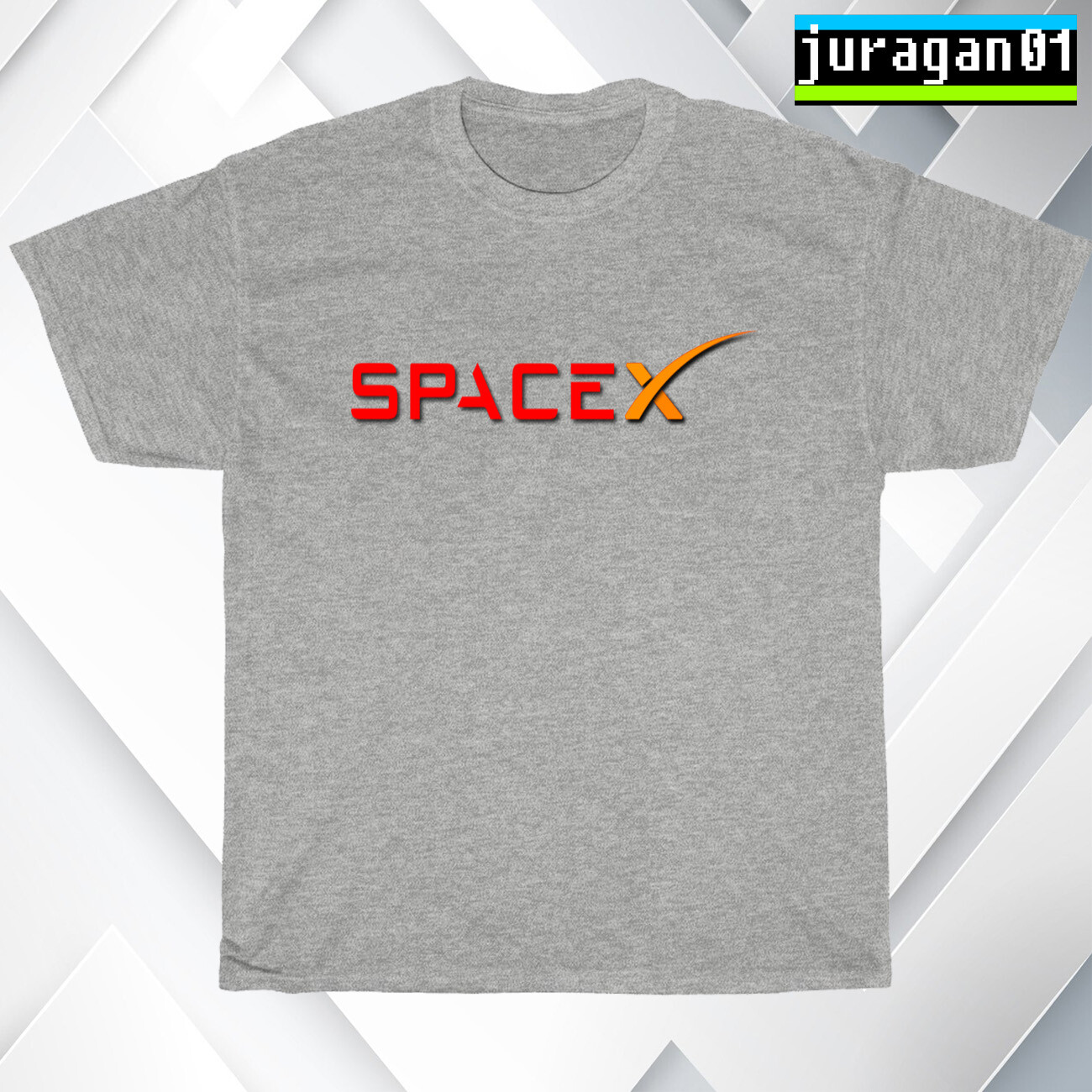 New SpaceX Logo Black/Navy/Sport Grey/White Men’s T-Shirt S-5XL