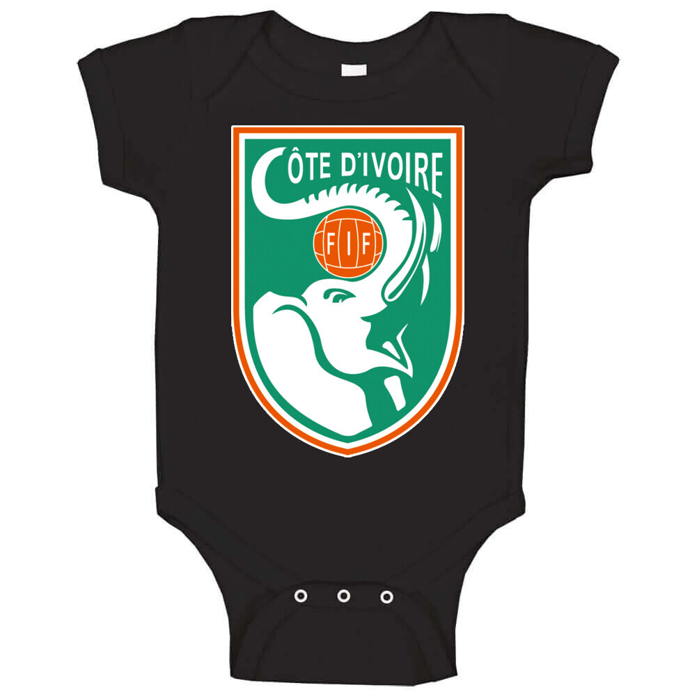 Ivory Coast Cote D’ivoire Soccer Futbol World Cup Logo Crest T Shirt