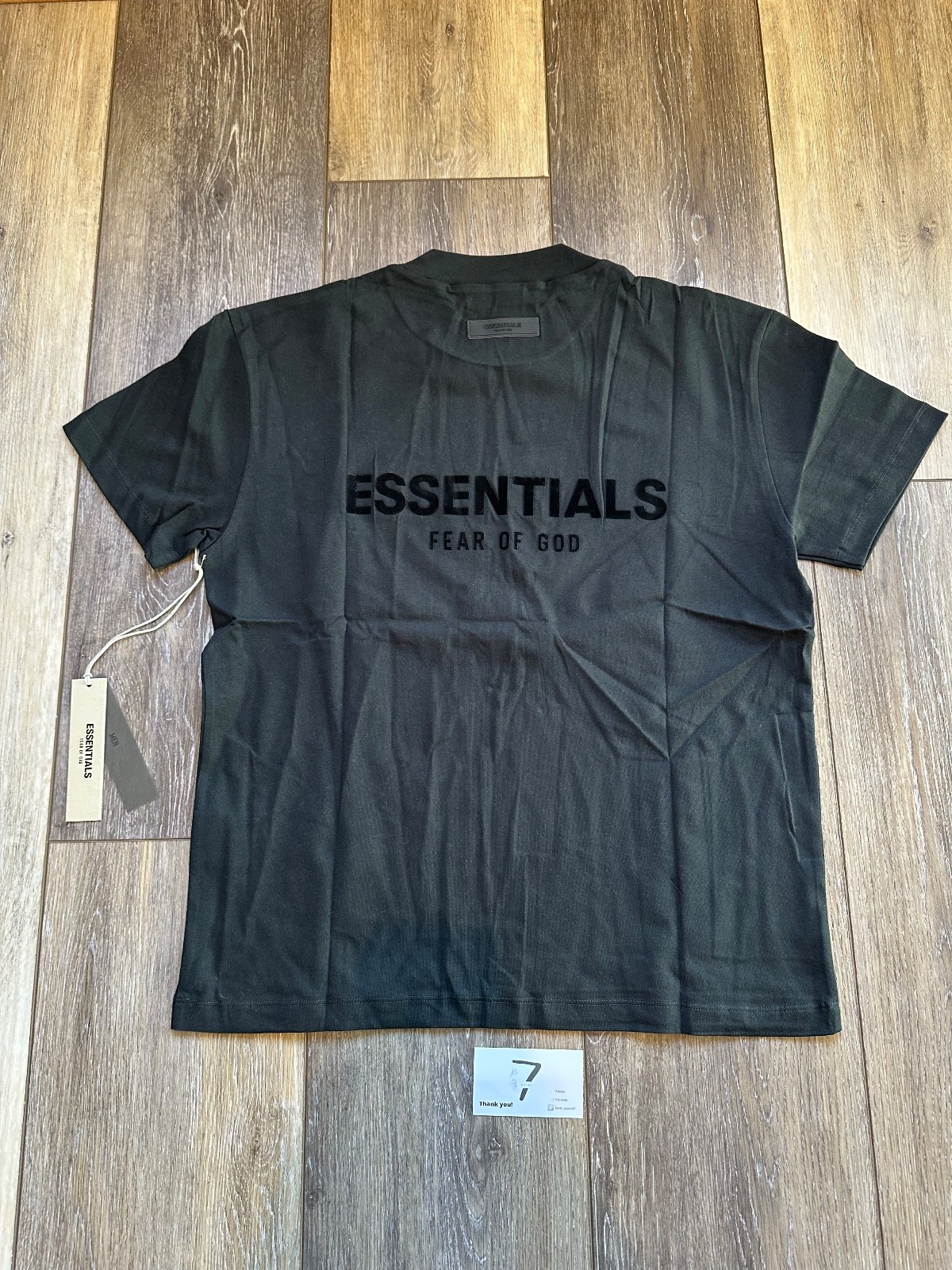 Fear of God Essentials Black Short Sleeve T-Shirt Sizes: XS-XL