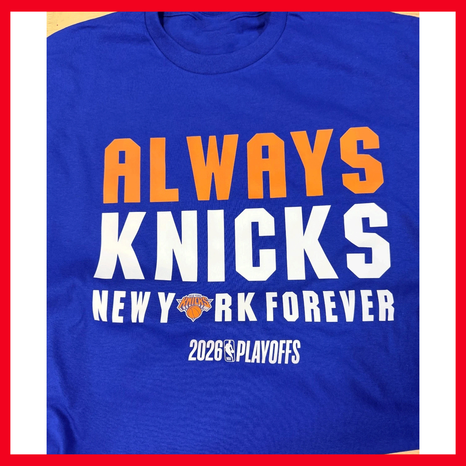 SALE 30% New York Knick$ 2026 T Shirt Blue Graphic N.B.A Playoff Gildan