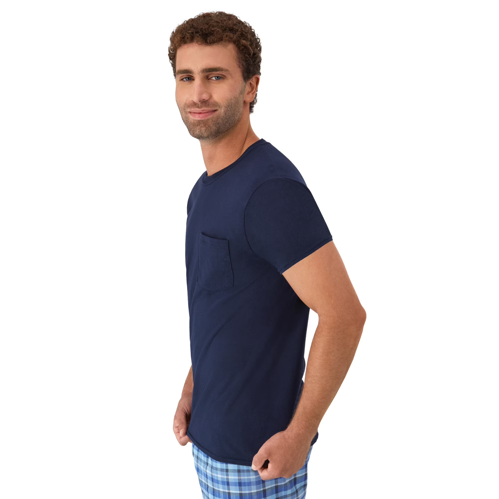 Hanes 6 Pack Pocket T Shirt Assorted Cotton Breathable Undershirt, Size XL