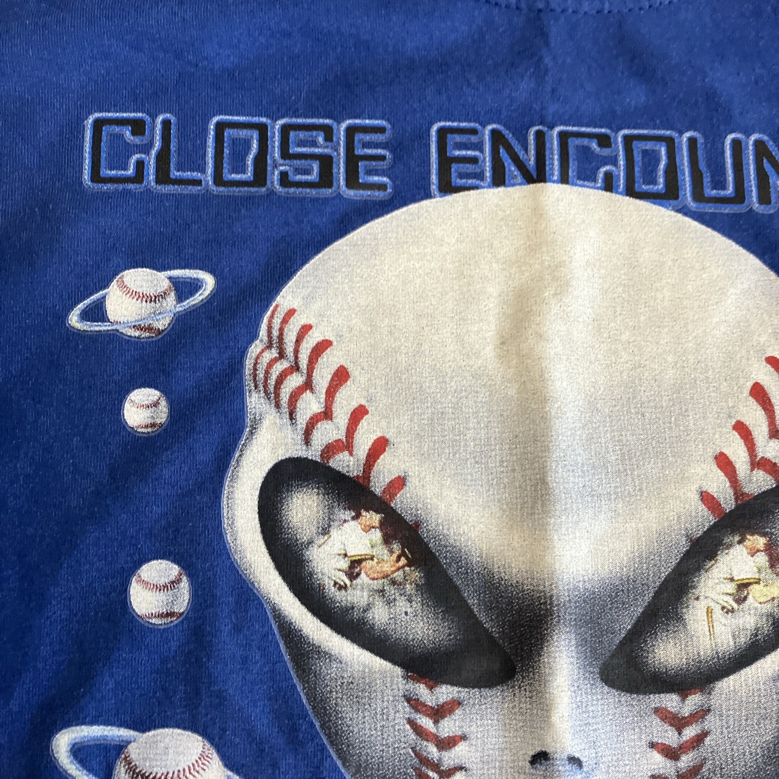 Alien Baseball T-shirt Sz: Large Jerzees Tee Shirt Occult UFO Y2K Unique Sports
