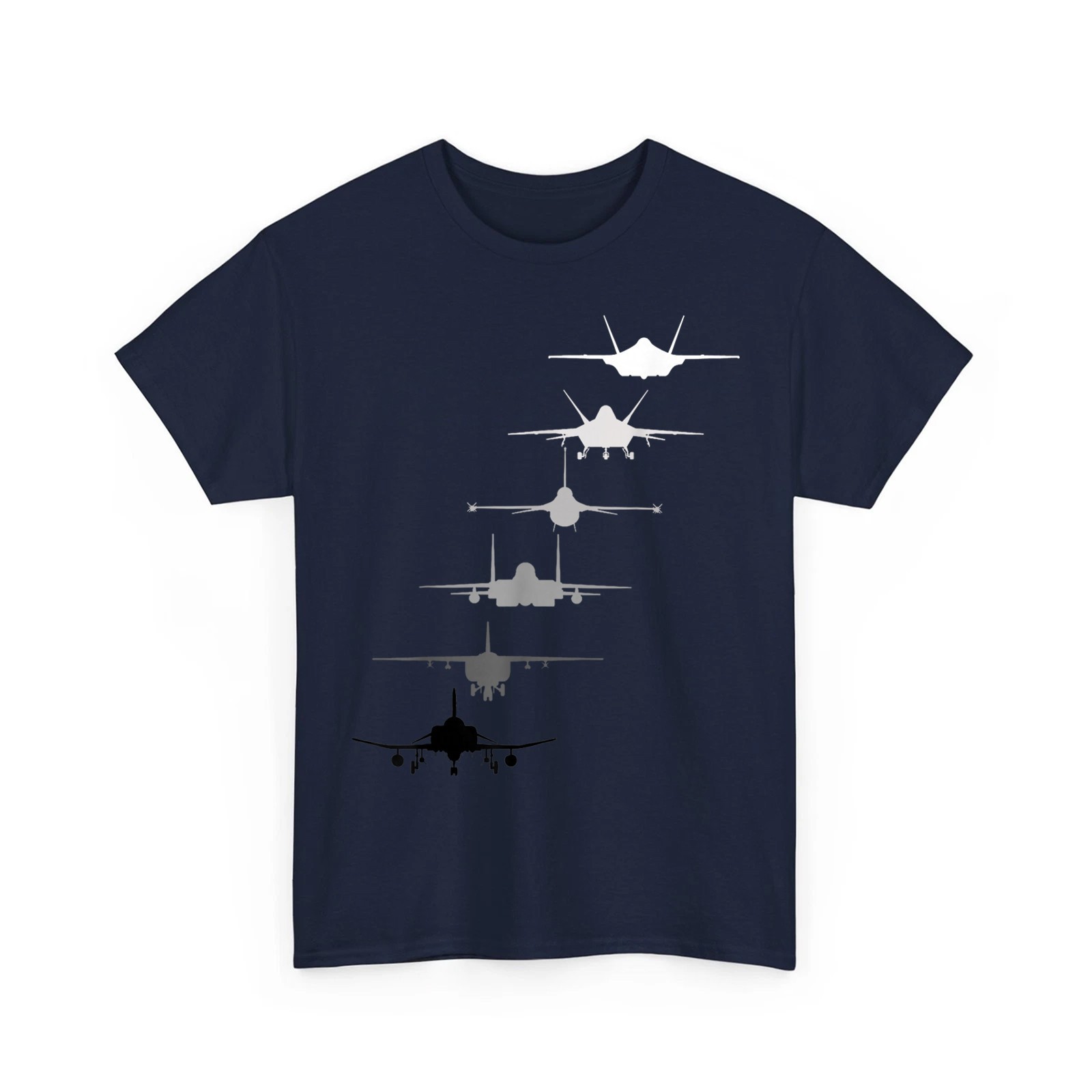 Air Force Fighter Jets F-4 F-111 F-15 F-16 F-22 F-35 Military T-Shirt