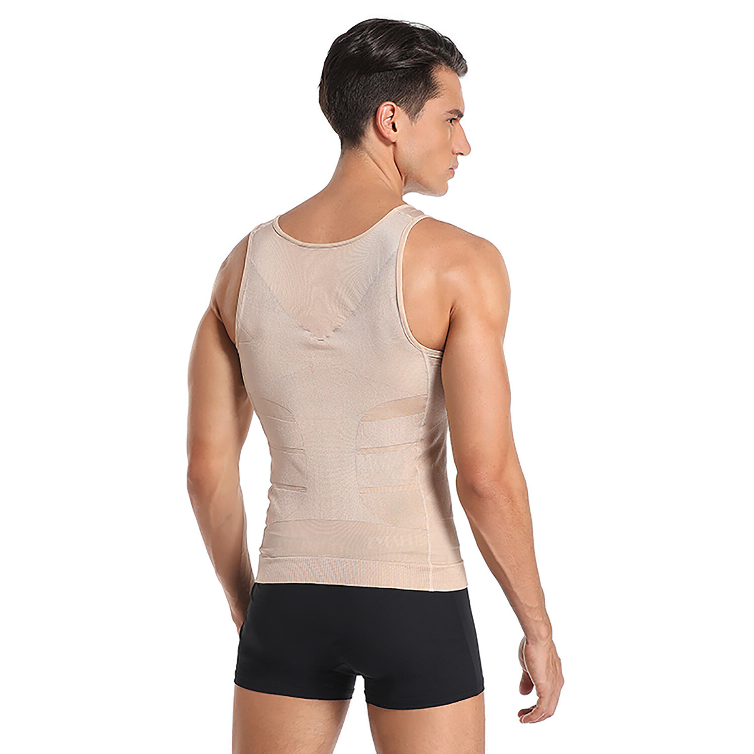 CGTFY Gynecomastia Compress Tank Top Men’s Slimming Body Shaper Vest Abs Shirt