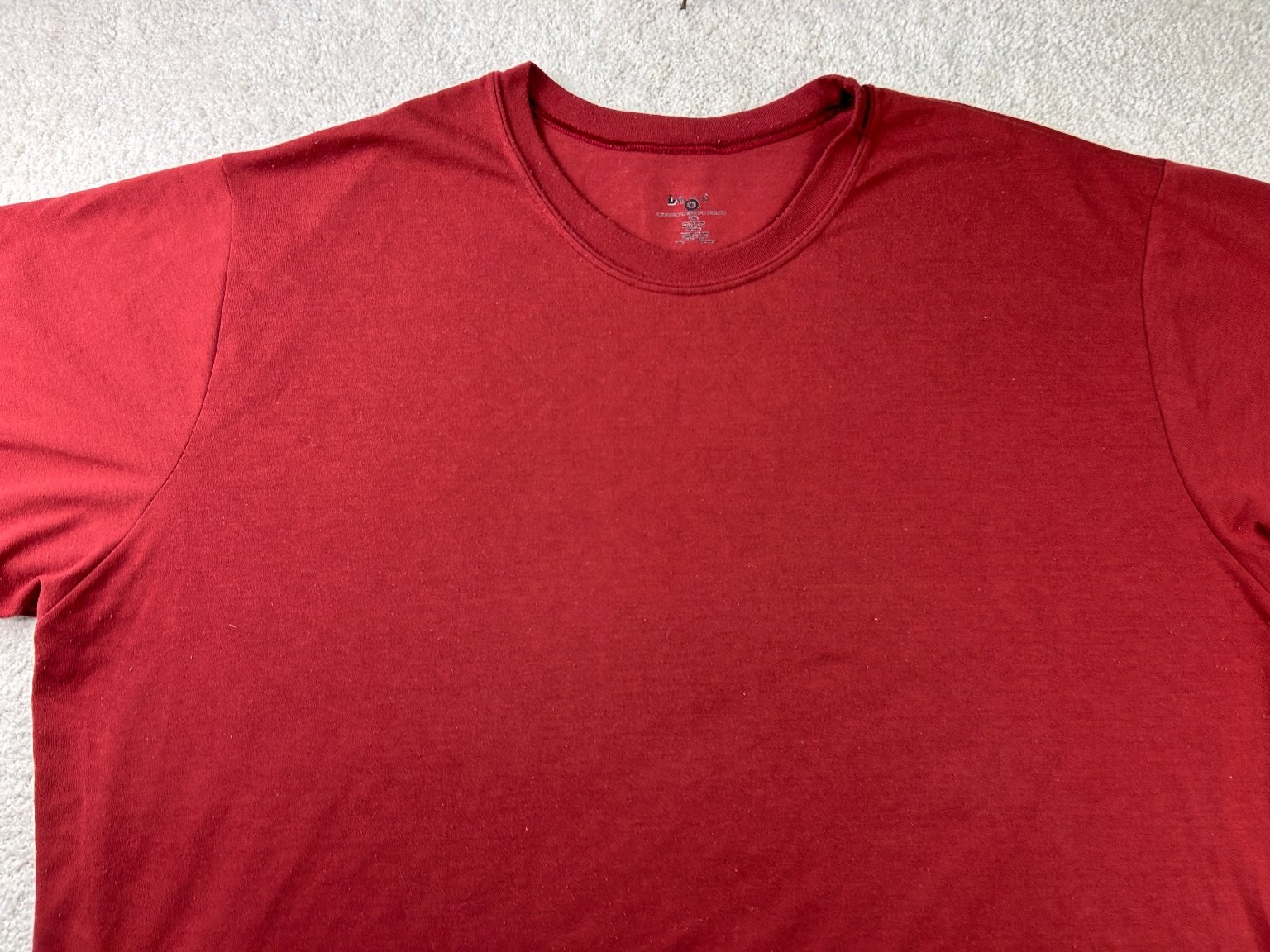 B.O.C Men’s T-Shirt Red 3XL 100% Polyester Machine Washable
