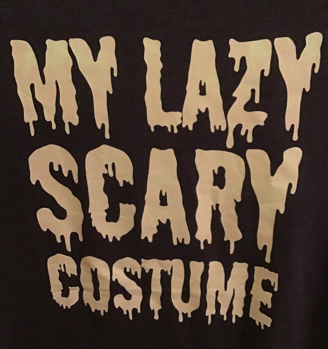 HALLOWEEN MENS T-SHIRT PURPLE Blood drip MY LAZY SCARY COSTUME M, L, XL, or 2XL
