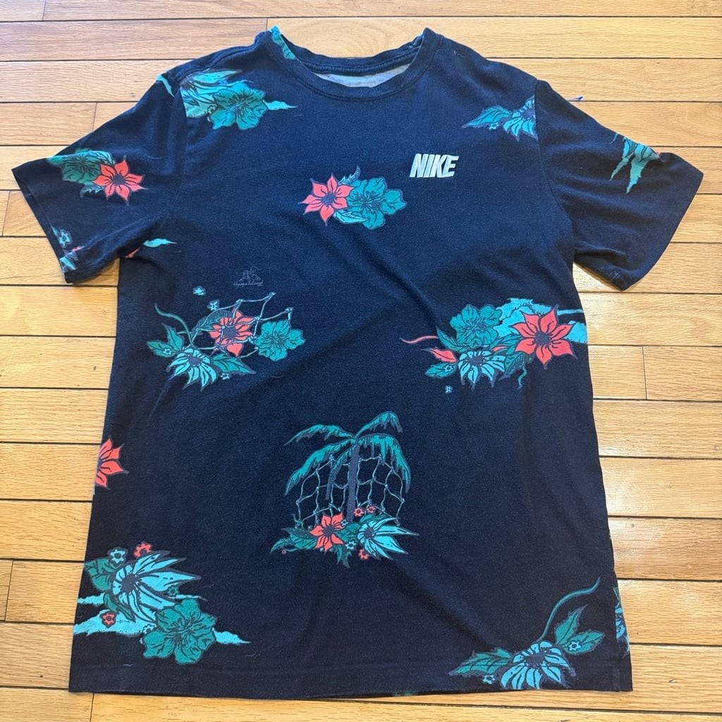 Nike Hoops Island Allover Print Basketball Floral T-Shirt