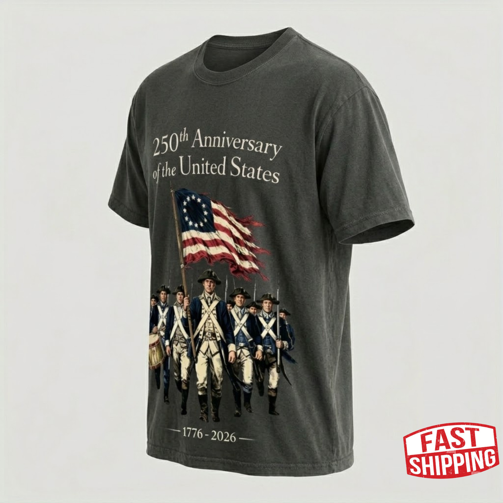 250th Anniversary America Shirt, Revolutionary War Soldiers t-shirt