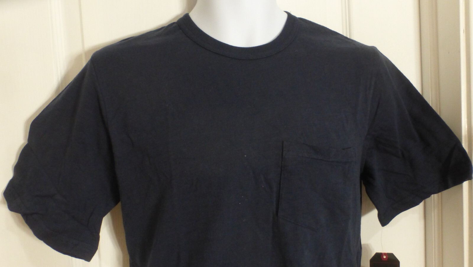 Adam Levine Men’s Colorblock Cotton Jersey Shirt, Navy / Ivory, Size Medium, NWT