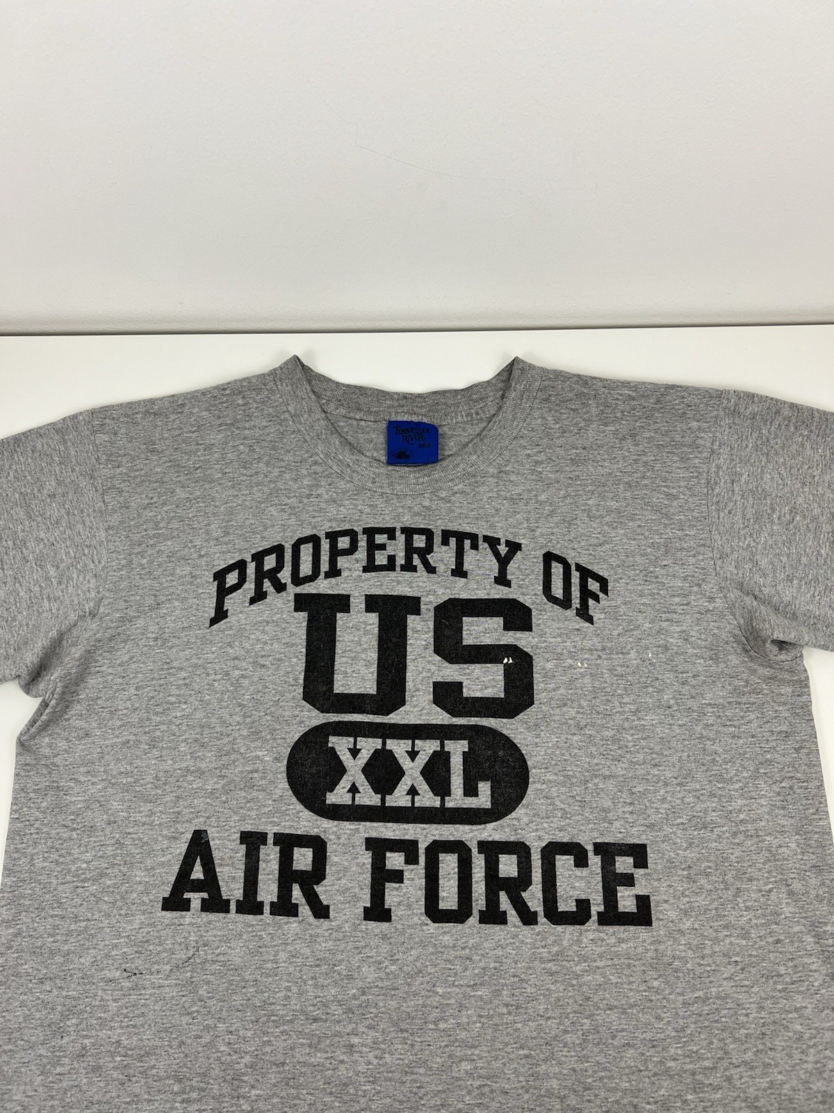 VTG 90s US Air Force Property Of Gray T Shirt Mens Size L Large Military USED