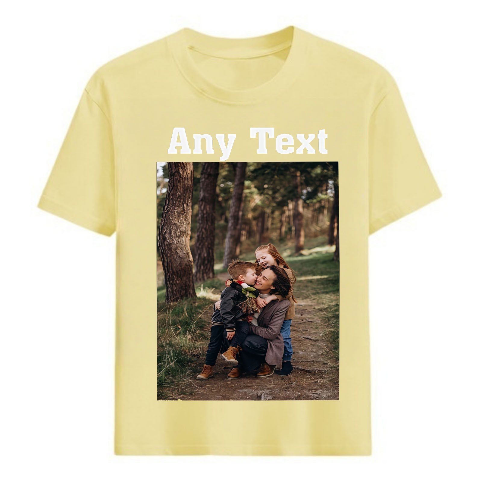 Personalized Casual T-Shirt with Custom Logo Pattern – Soft Tee for Men Women