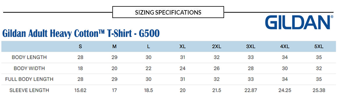 5 Pack Of Gildan Adult Heavy Cotton Stylish T Shirt Casual Plain T-Shirt – G500