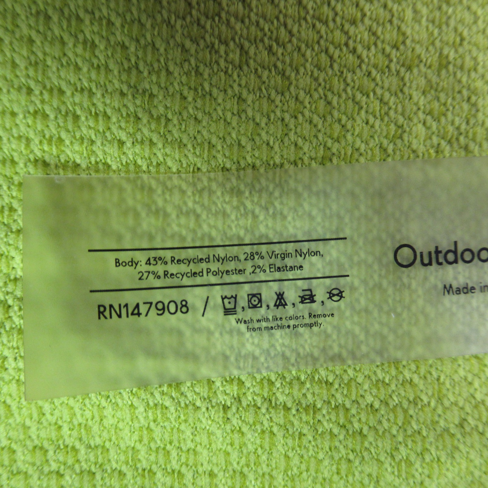 Outdoor Voices Shirt Mens Medium Sleeveless Crew Neck Workout Lightweight Green