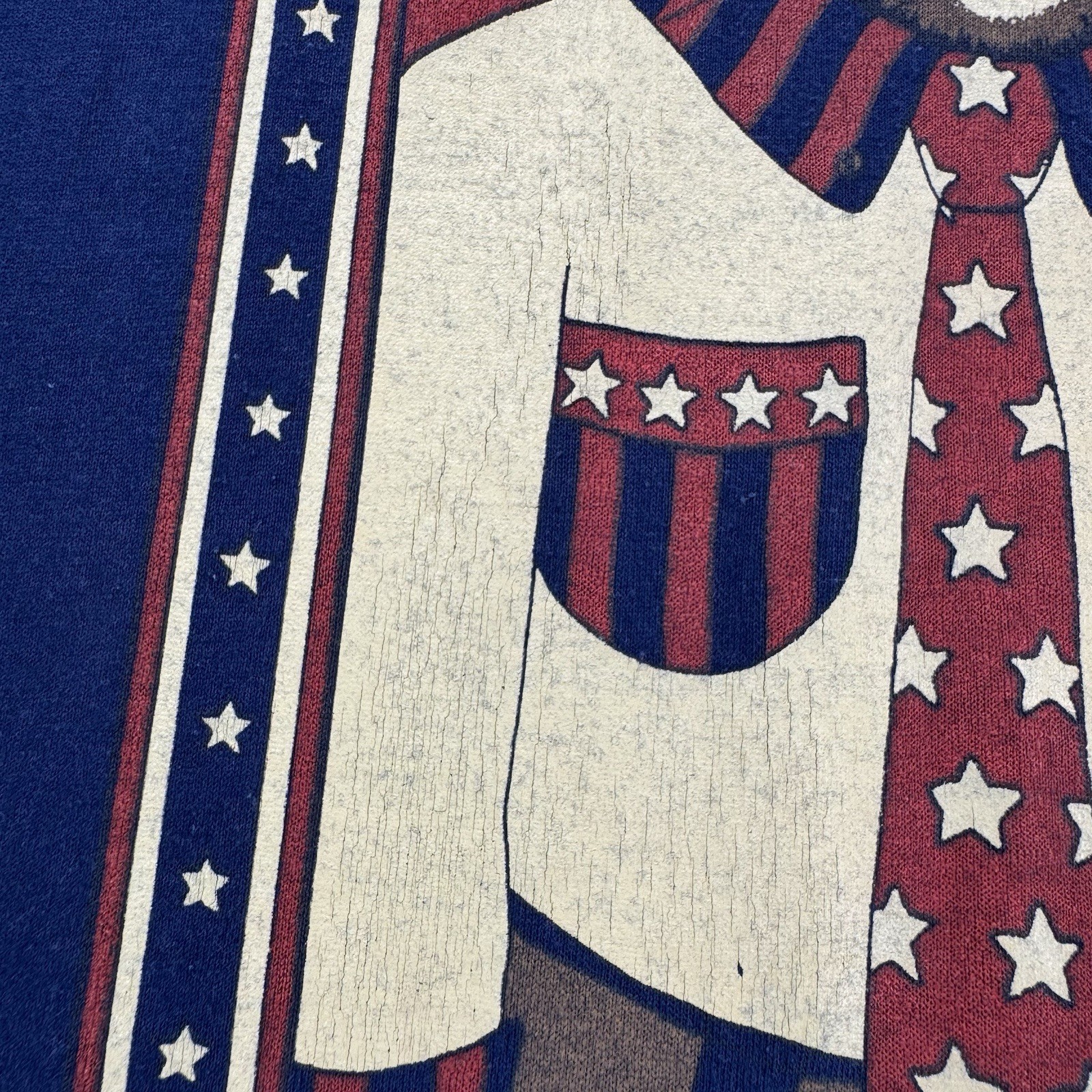 Vintage 90’s American Cats Portrait Size XXL T-Shirt Patriotic Male Female Flag