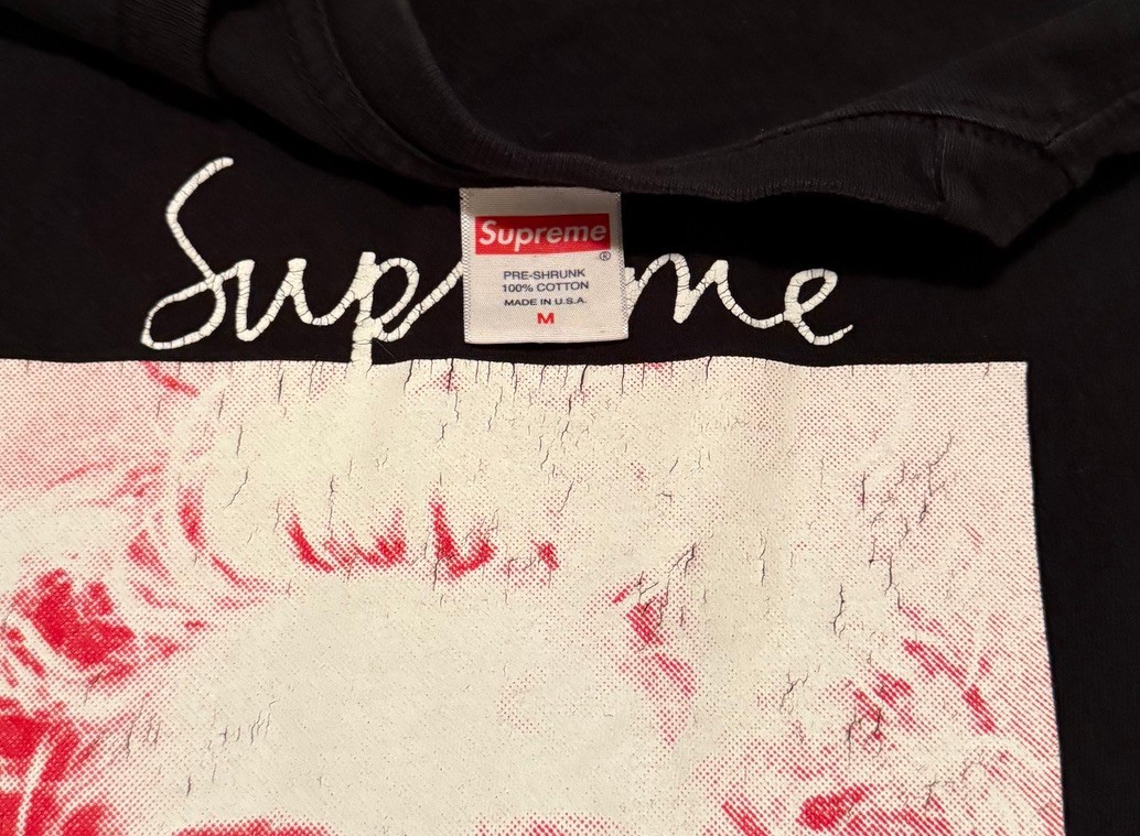 MADONNA – SUPREME Justify My Love Shirt Black Medium 100% Authentic