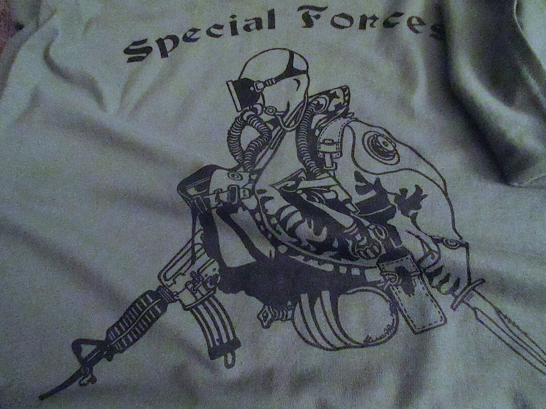 Combat Diver Special Forces Underwater Operations T-SHIRT Large USA 6oz