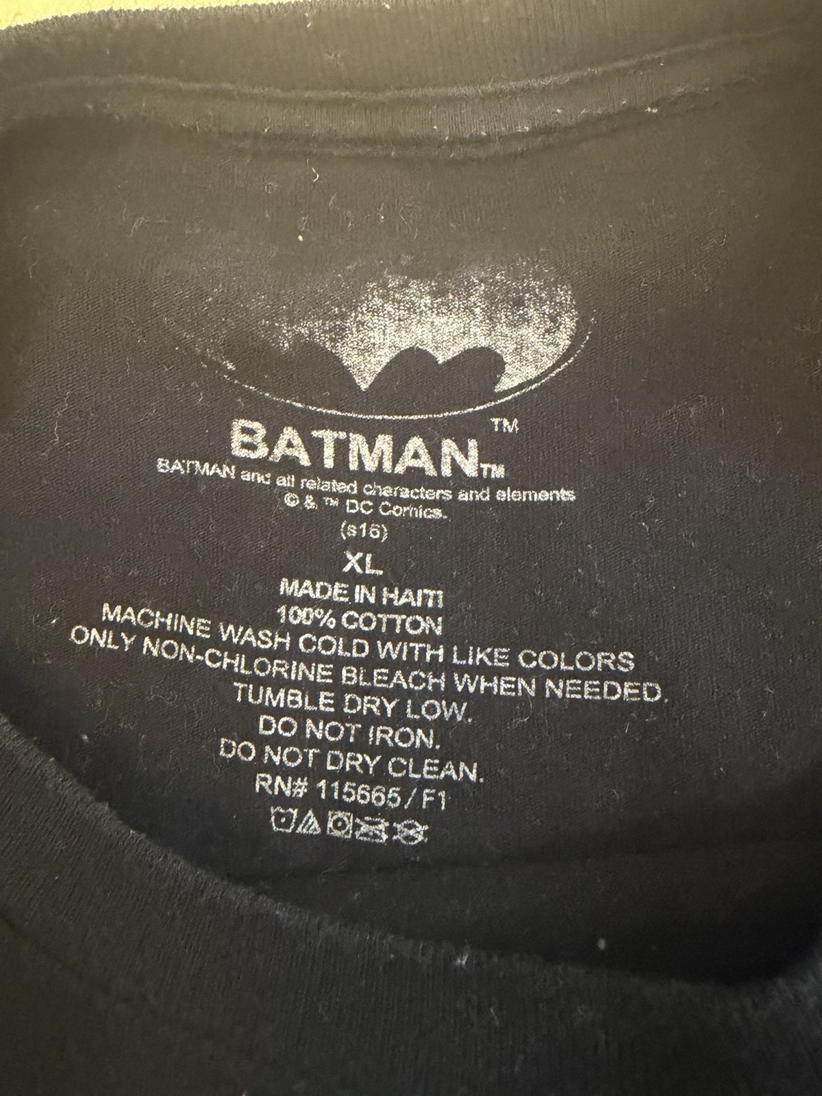 Batman Movie The Joker “DEADMAN’S HAND” DC Comics Adult T Shirt Men’s Size XL