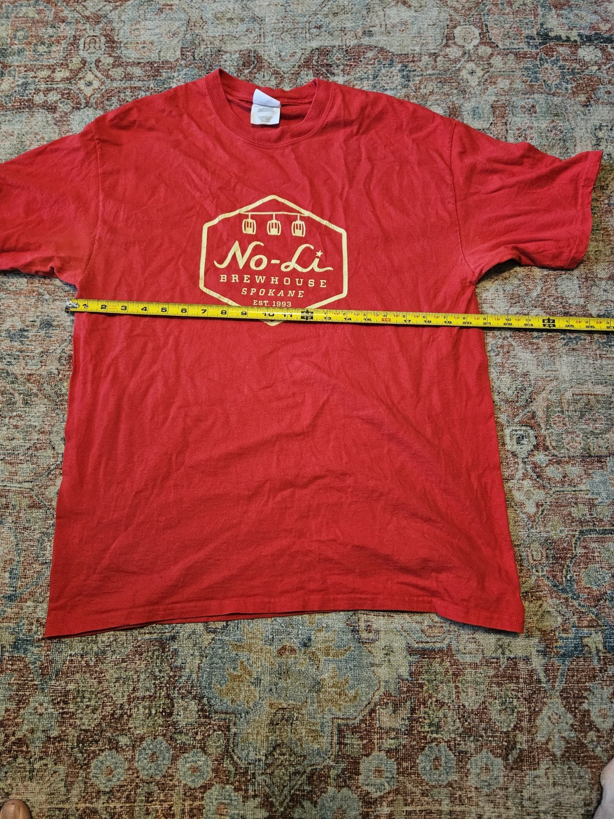No-Li Brewing Company Logo Red T-shirt Large