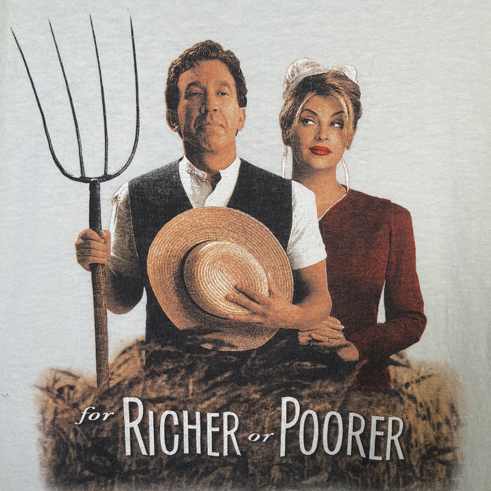 Vintage For Richer Or Poorer Shirt Mens XL White 90s Movie Promo 1997 Rare USA
