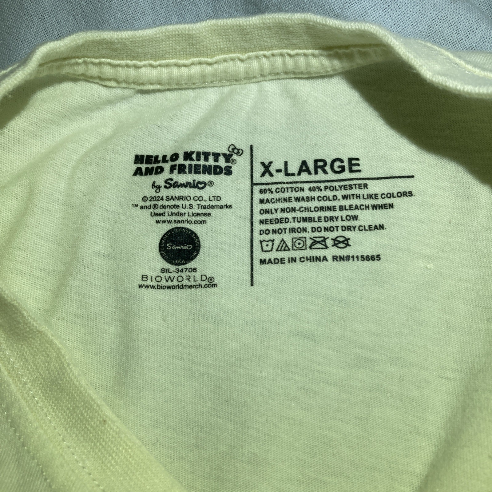 Sanrio Hello Kitty and Friends XL Lot 4 T-Shirts