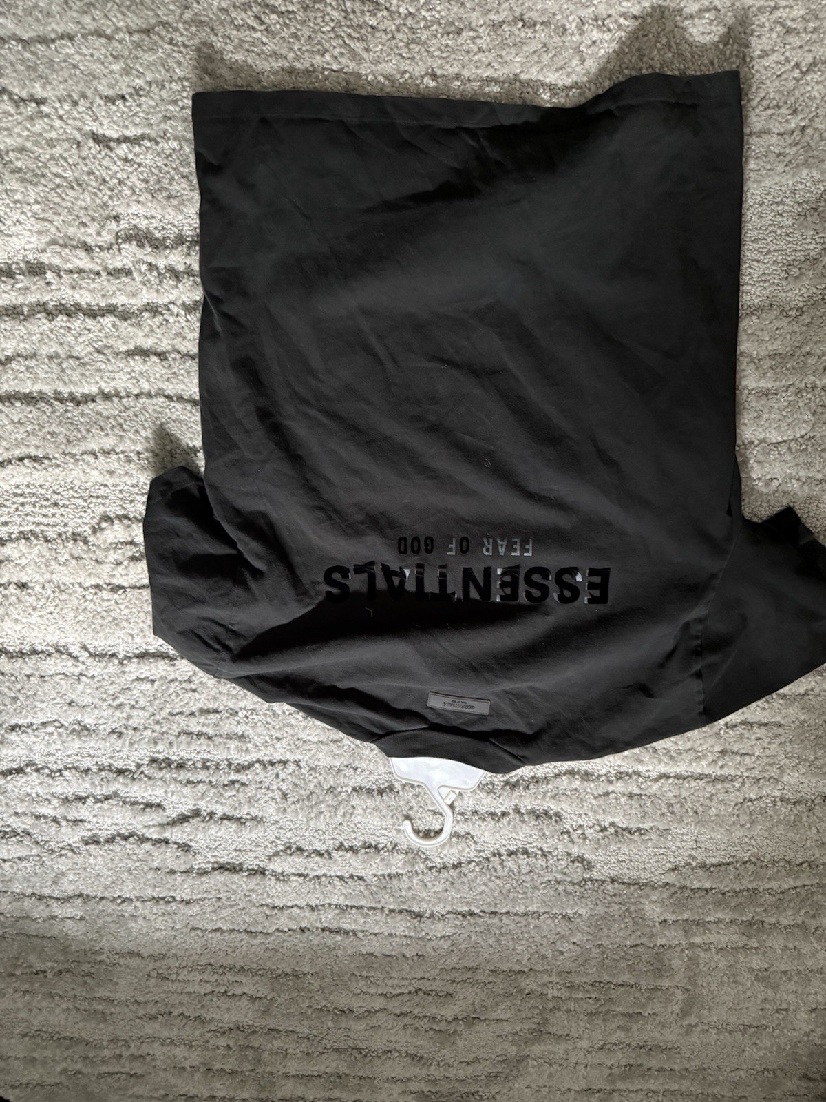 Essentials Fear of God ESSENTIALS Men’s Black Logo Cotton T-Shirt Size M