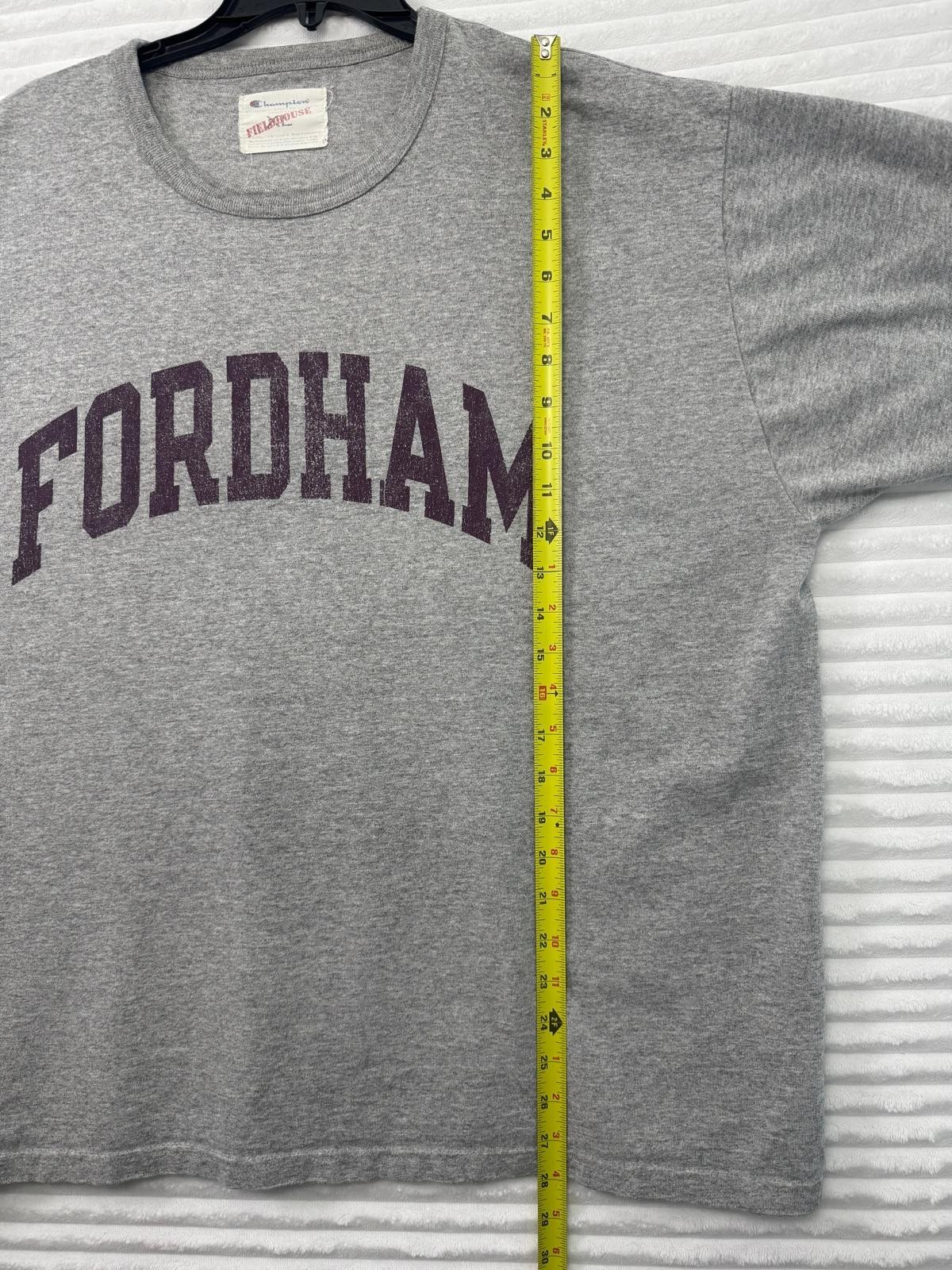 Vintage Y2K Era Champion Fordham University Fieldhouse Tshirt Mens XL